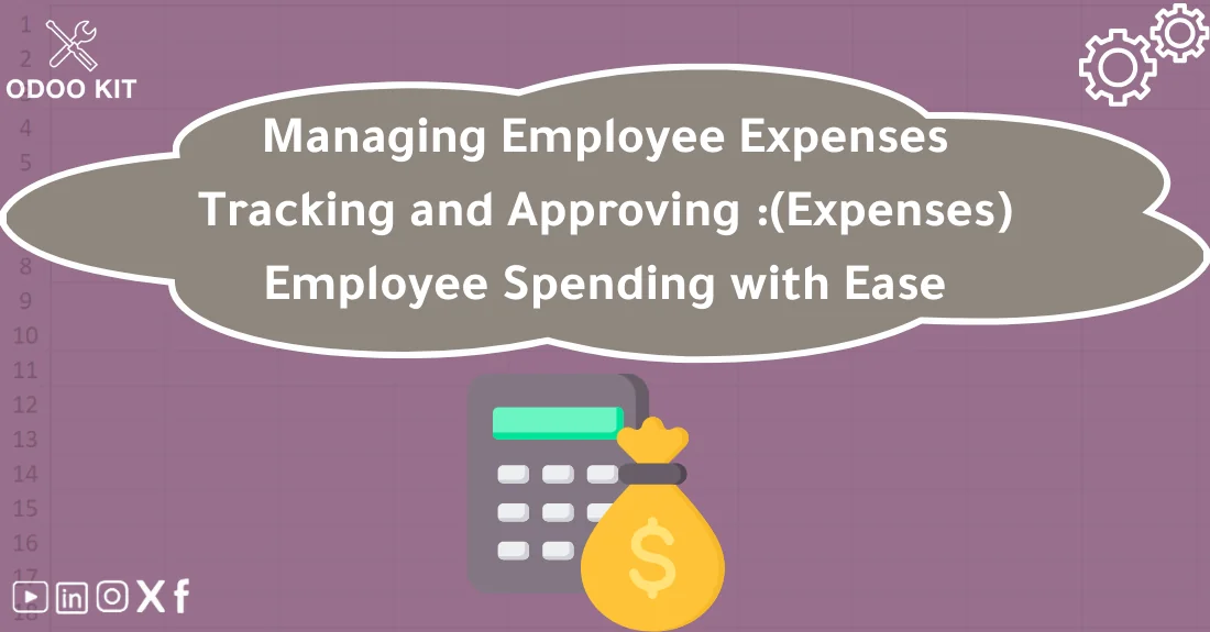 Dashboard showing employee expenses managed efficiently in Odoo ERP for a small business.